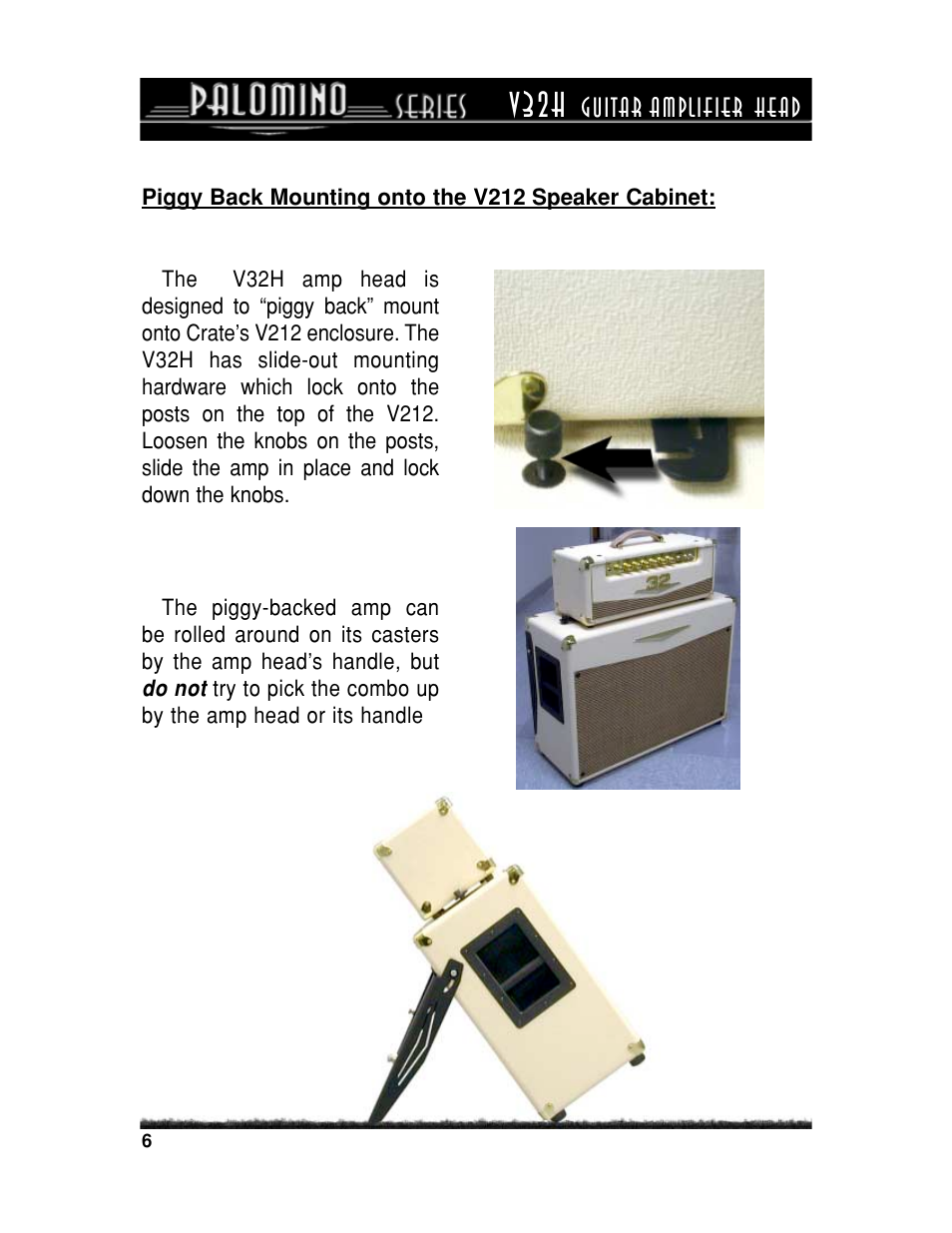 V32h | Crate Amplifiers PALOMINO V32H User Manual | Page 6 / 12