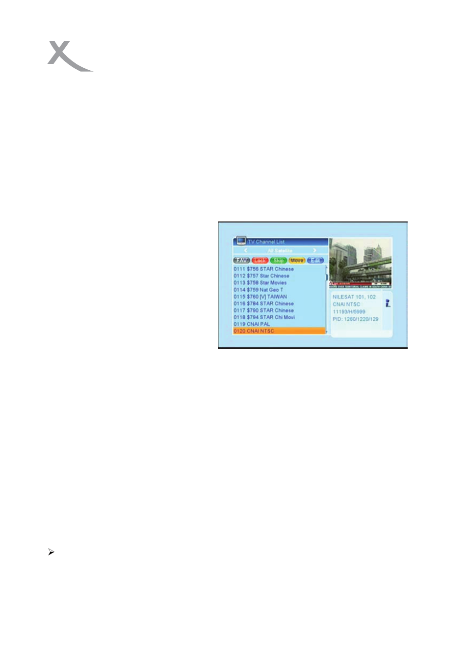 Edit channel | Xoro HRS 8540 User Manual | Page 15 / 33