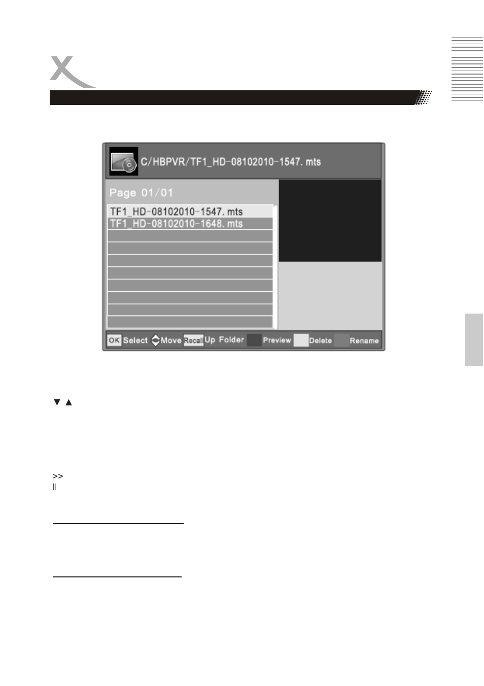 Enregistrement | Xoro HRT 7522 SET Bedienungsanleitung User Manual | Page 87 / 104