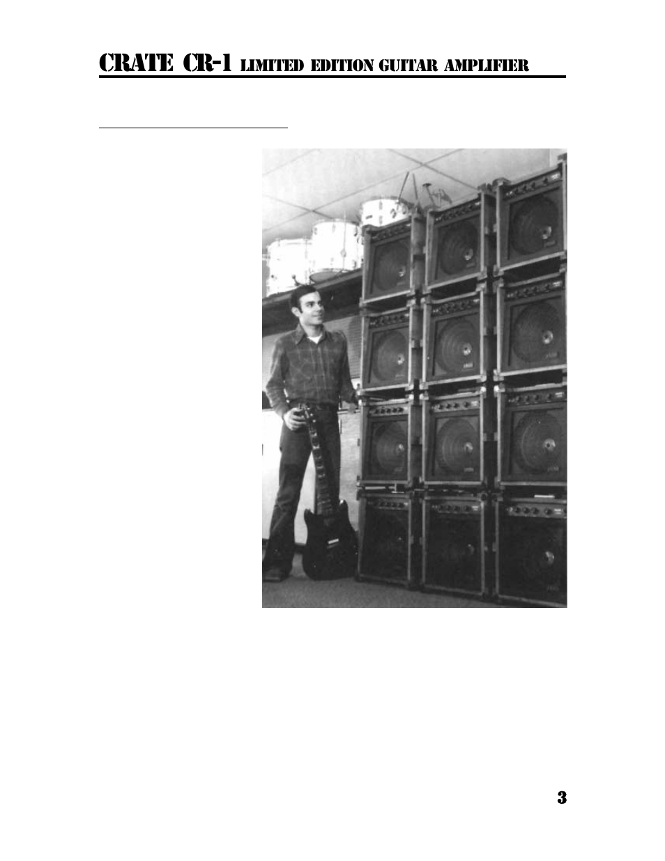 Crate cr-1 | Crate Amplifiers CR-1 User Manual | Page 3 / 12