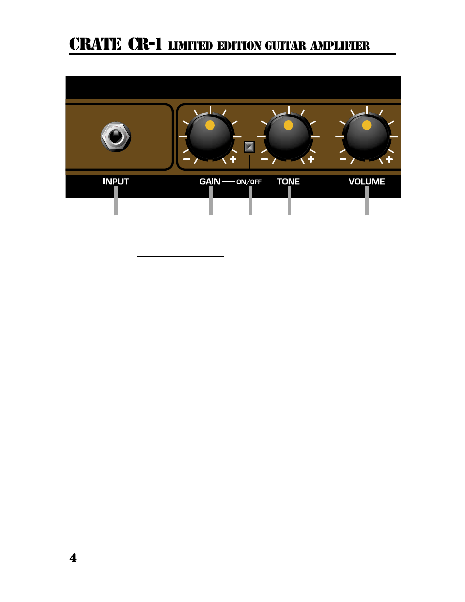 Crate cr-1 | Crate Amplifiers CR-1 User Manual | Page 4 / 12