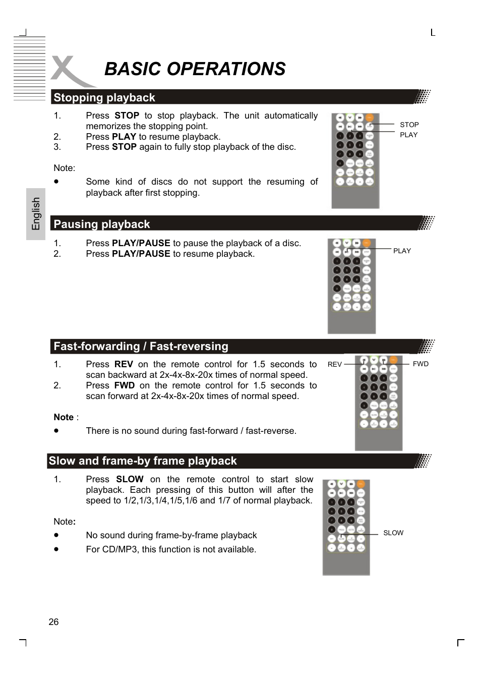 Basic operations | Xoro HSD 7510 User Manual | Page 26 / 41