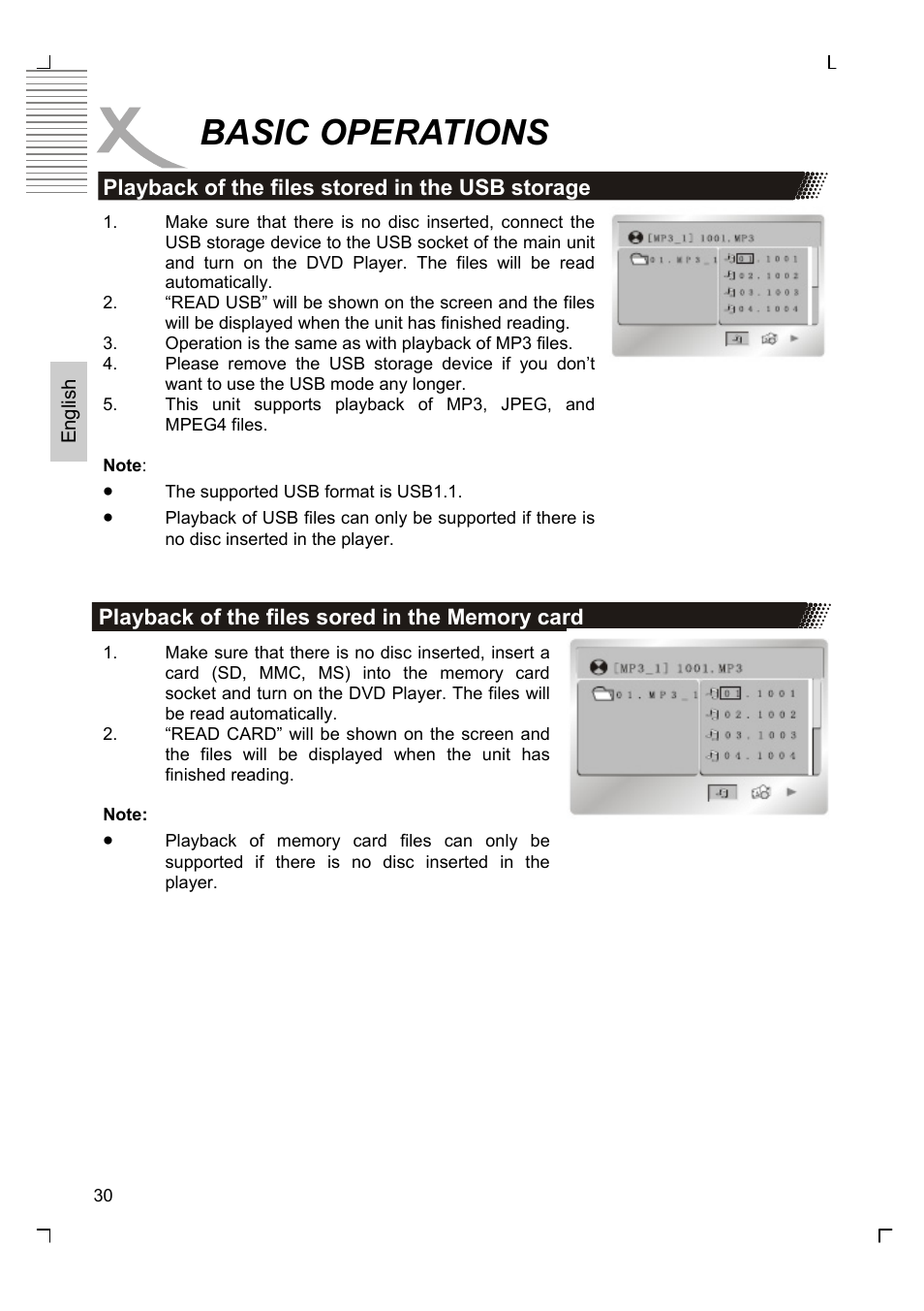 Basic operations | Xoro HSD 7510 User Manual | Page 30 / 41