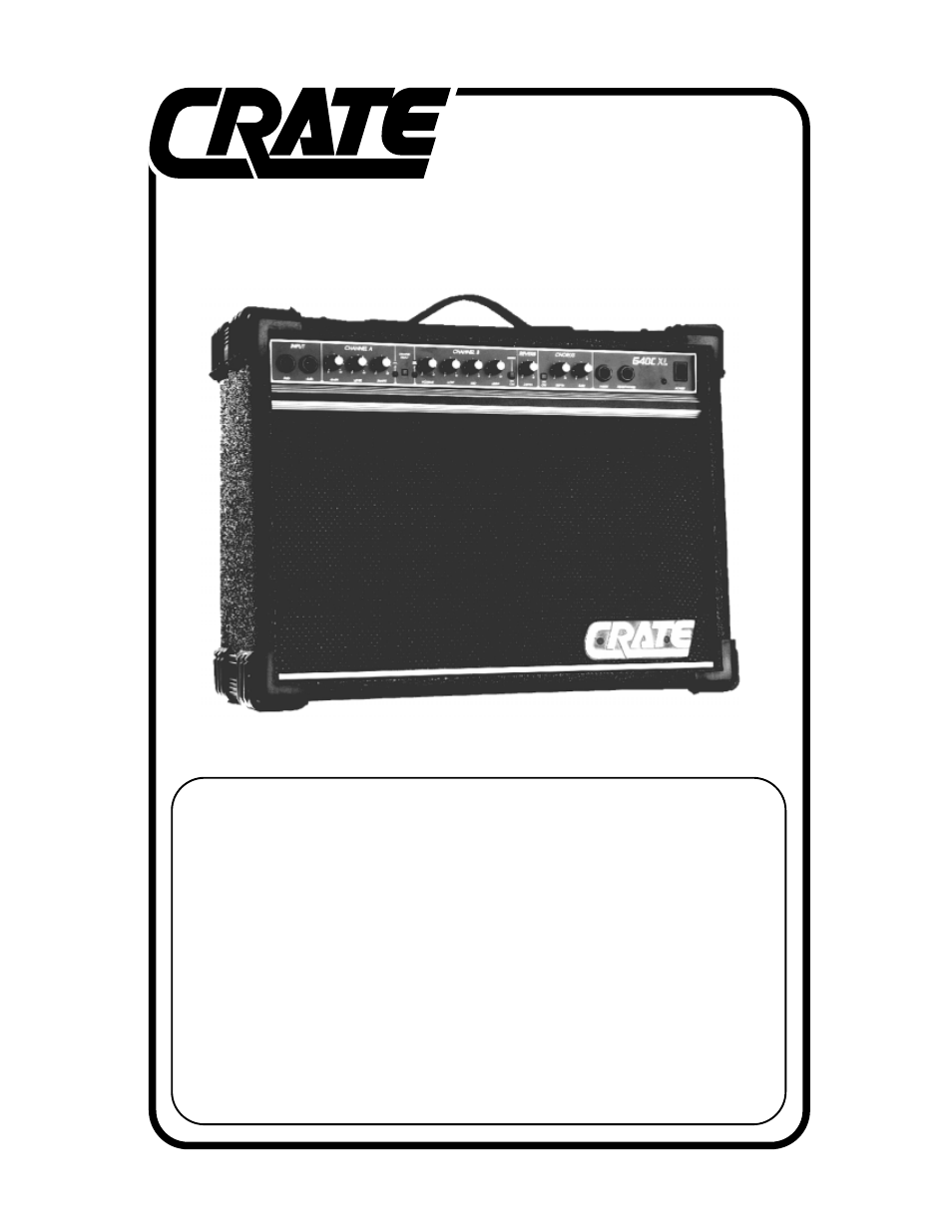 Crate Amplifiers G40CXL User Manual | 4 pages