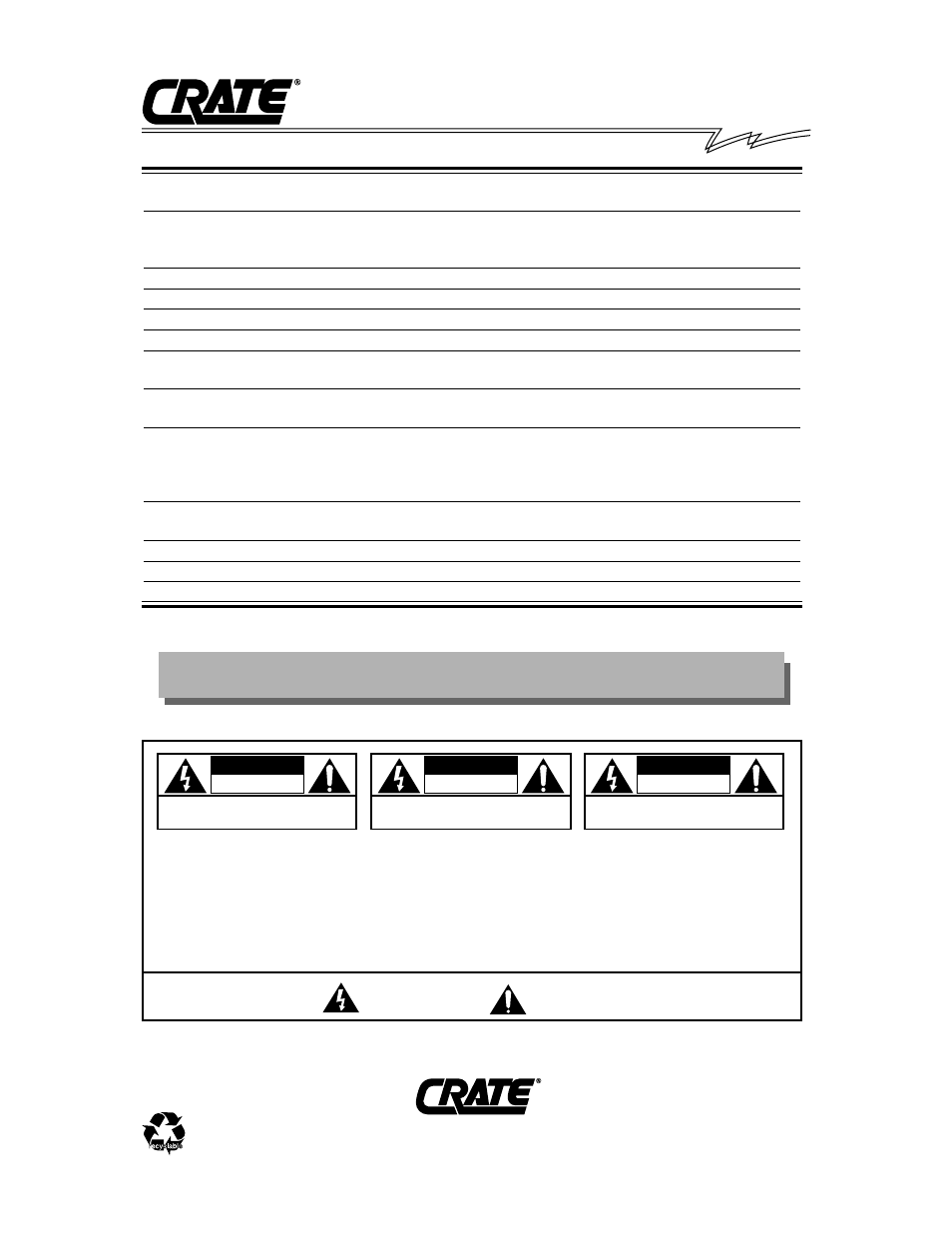 G40cxl amplifier, G40cxl technical specifications | Crate Amplifiers G40CXL User Manual | Page 4 / 4