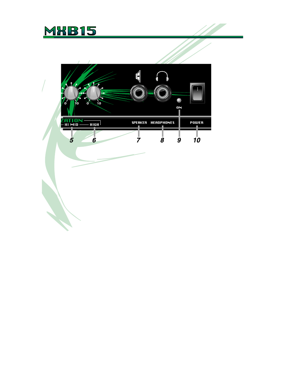 Bass amplifier | Crate Amplifiers MXB15 User Manual | Page 5 / 8