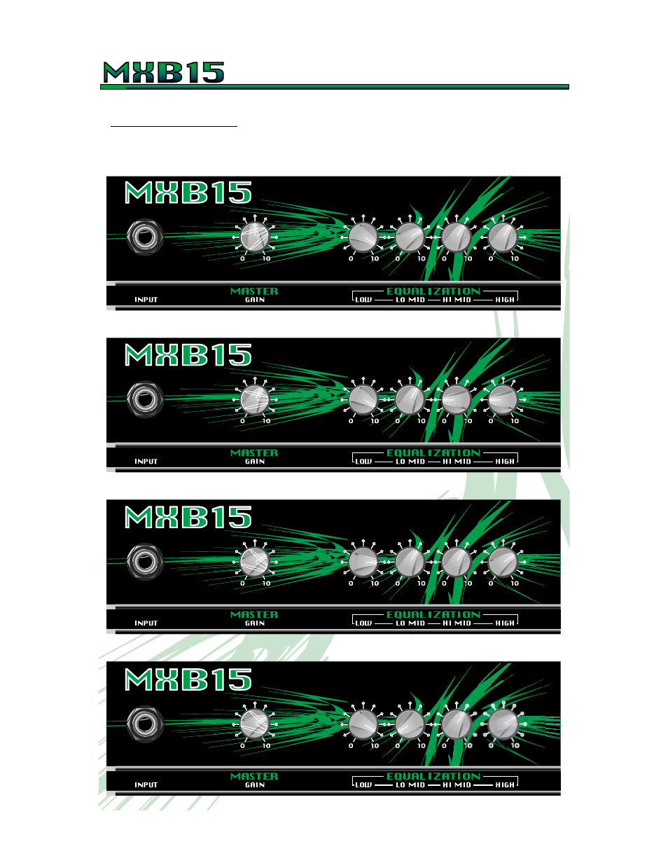 Bass amplifier | Crate Amplifiers MXB15 User Manual | Page 6 / 8