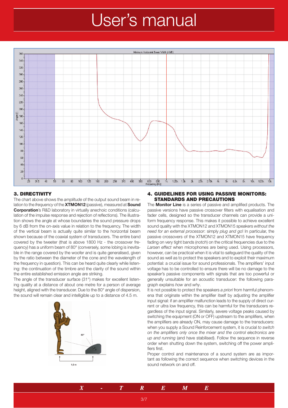 User’s manual | X-Treme Audio Monitor Line User Manual | Page 3 / 7