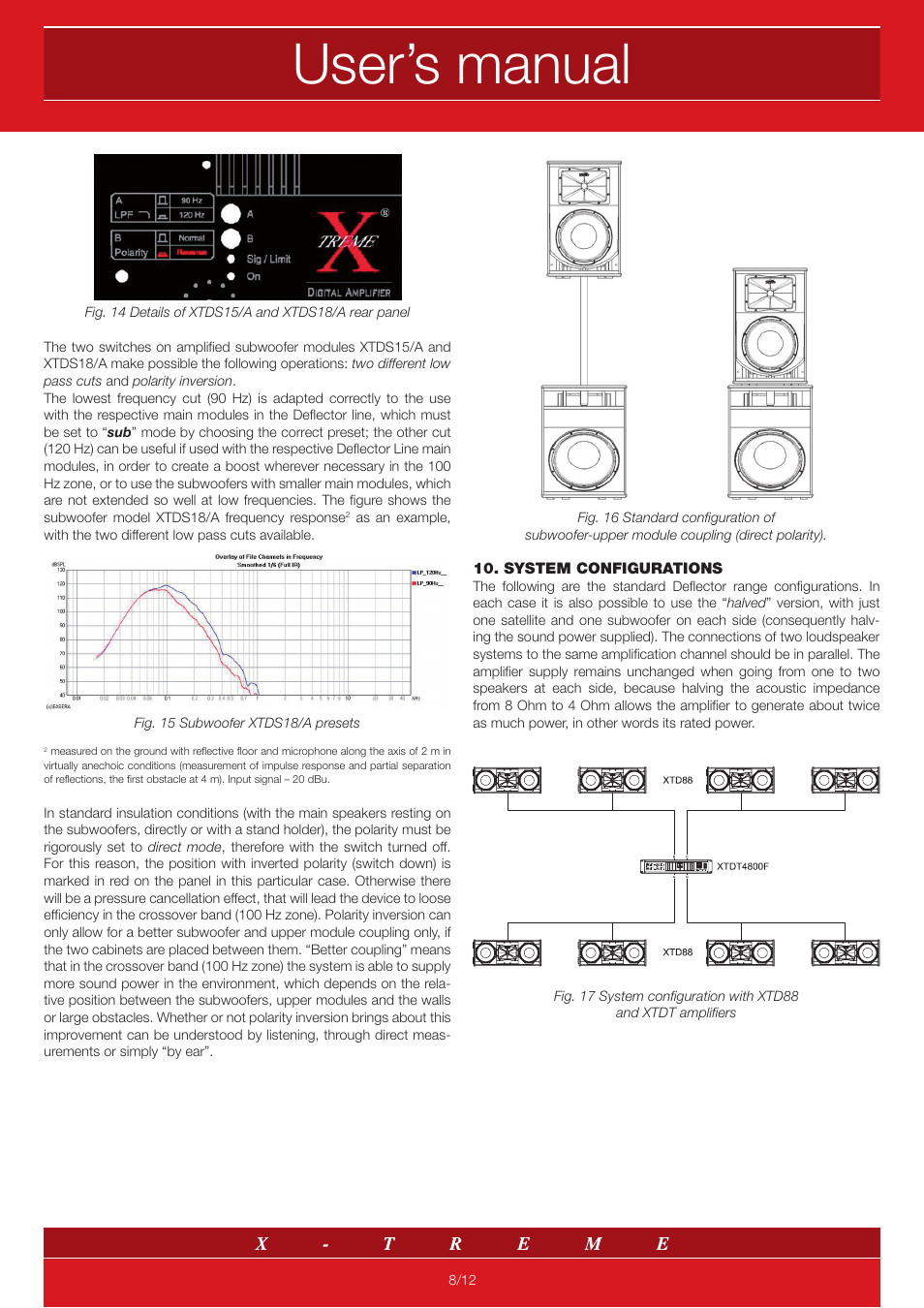 User’s manual | X-Treme Audio Deflector Line User Manual | Page 8 / 12