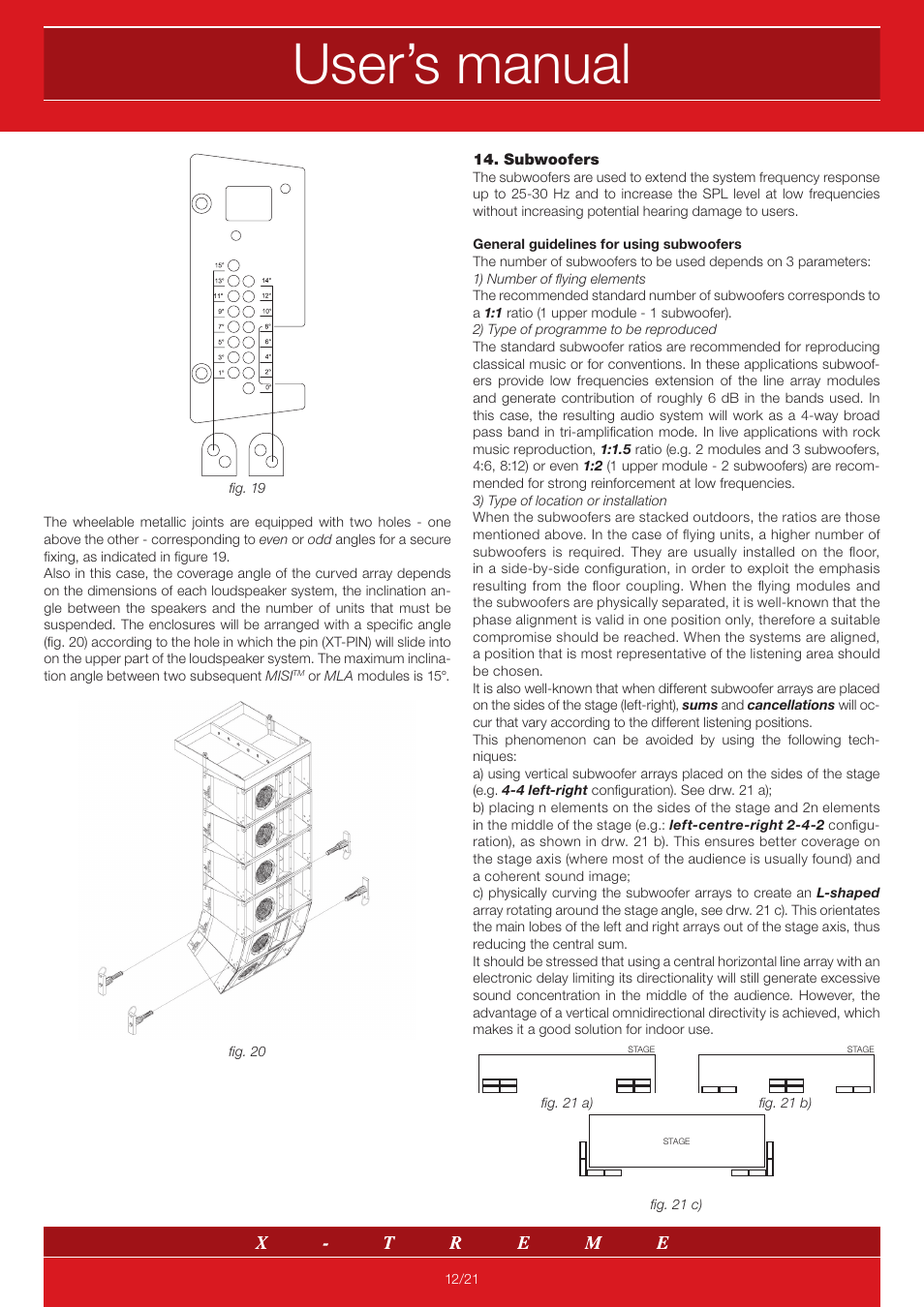 User’s manual | X-Treme Audio MISI User Manual | Page 12 / 21