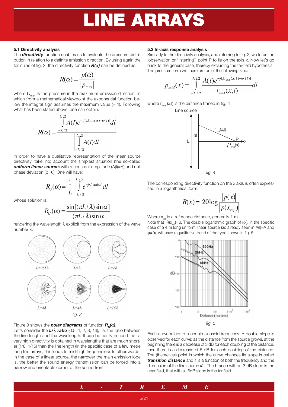 Line arrays | X-Treme Audio MISI User Manual | Page 5 / 21