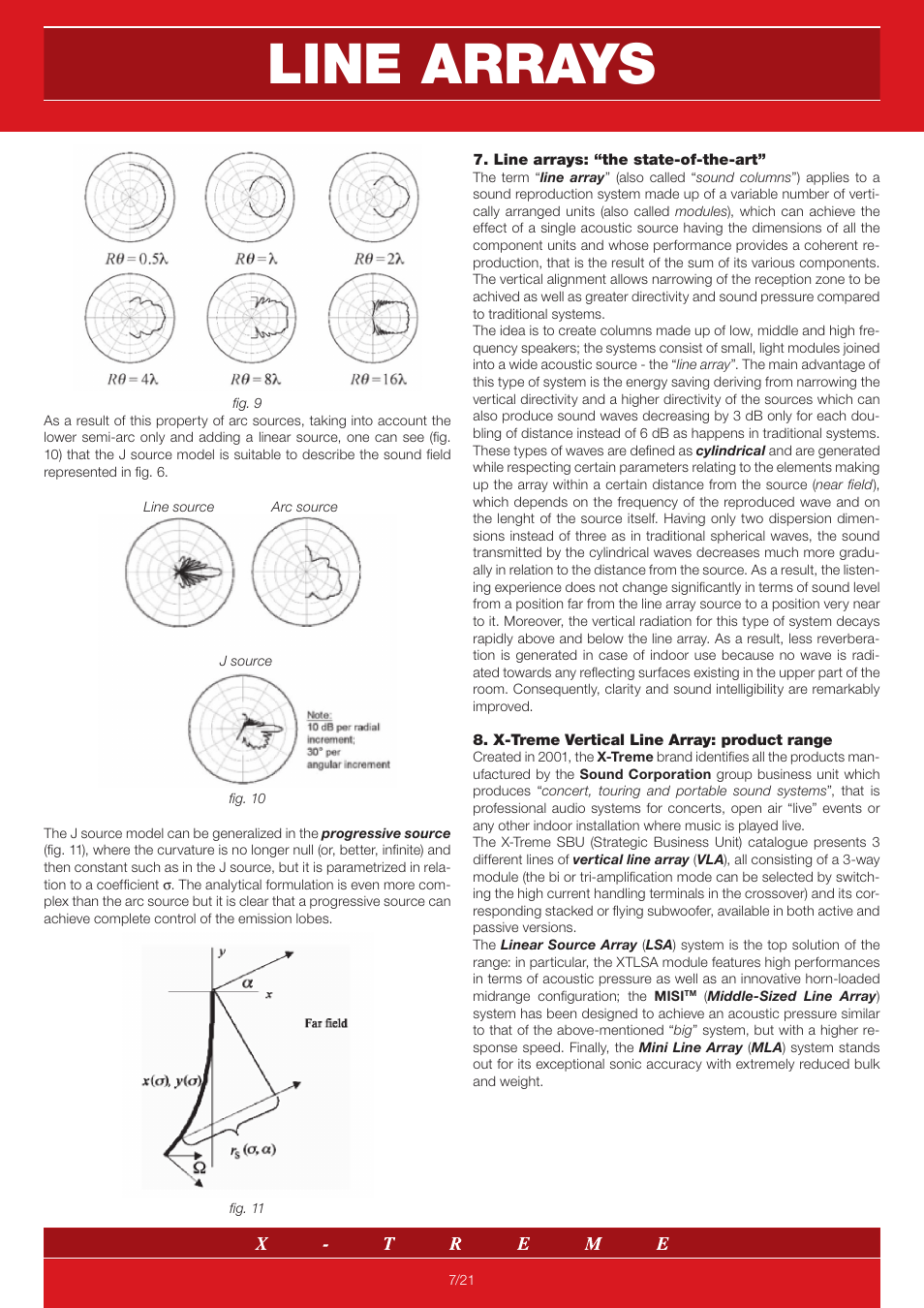 Line arrays | X-Treme Audio MISI User Manual | Page 7 / 21
