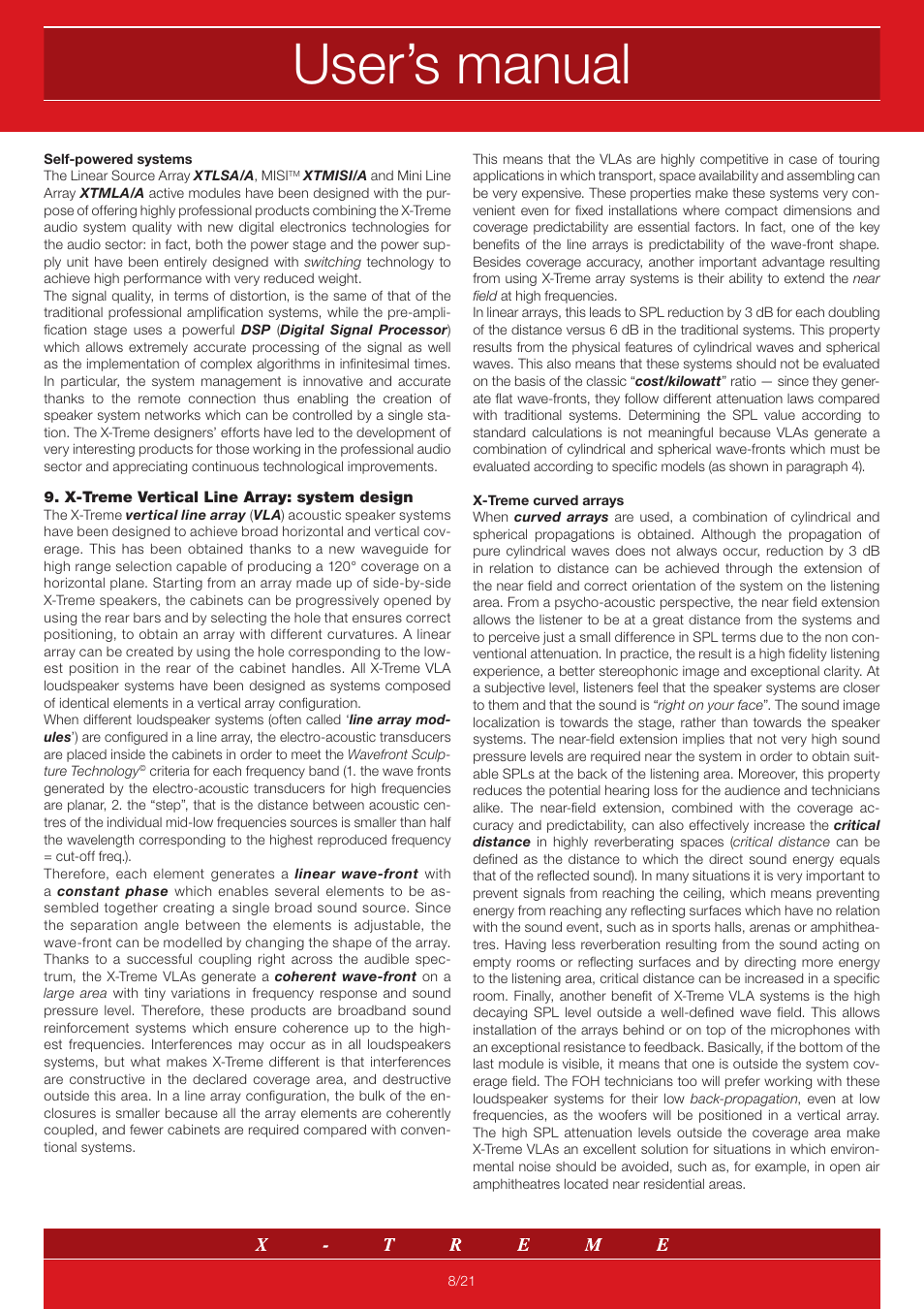 User’s manual | X-Treme Audio MISI User Manual | Page 8 / 21
