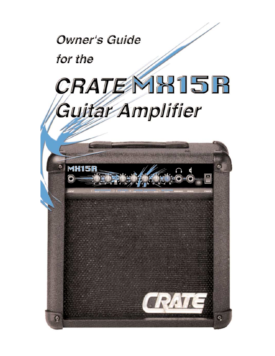 Crate Amplifiers MX15R User Manual | 8 pages