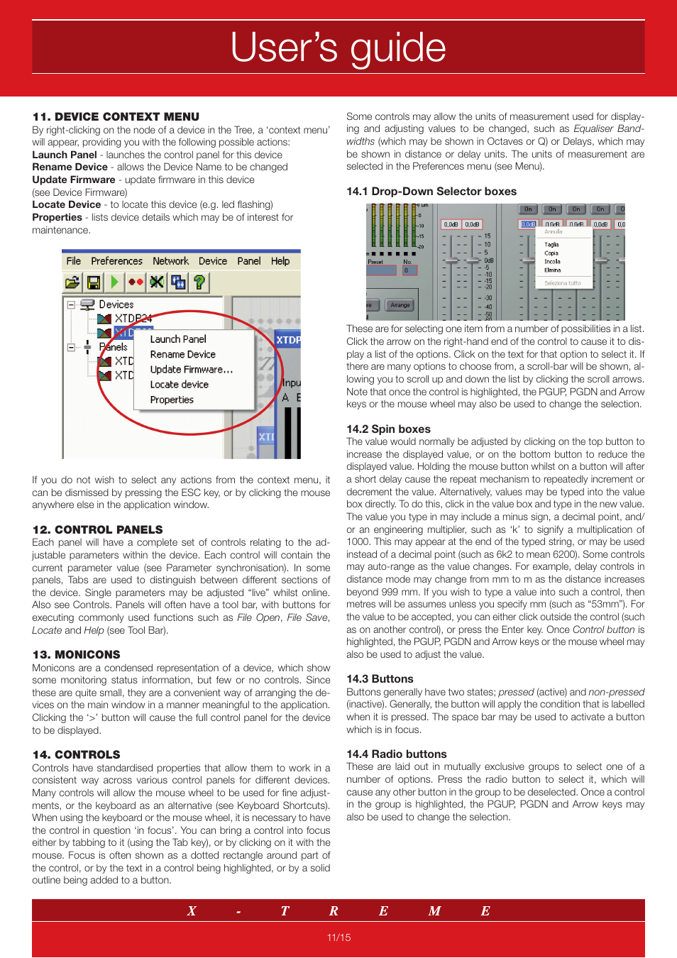 User’s guide | X-Treme Audio XT-NET User Manual | Page 11 / 15