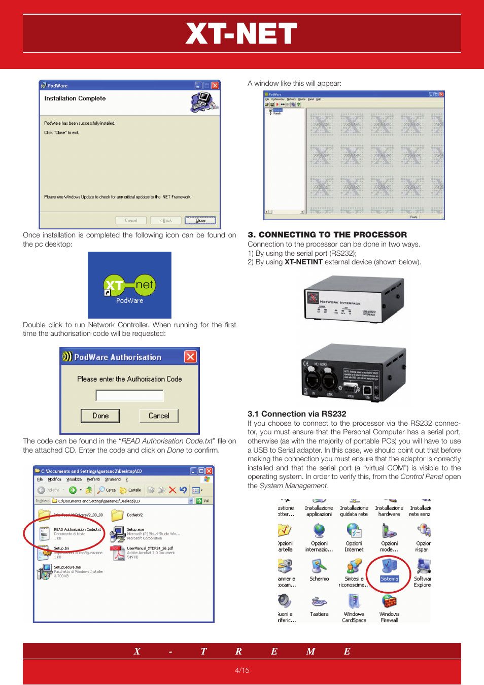 Xt-net | X-Treme Audio XT-NET User Manual | Page 4 / 15