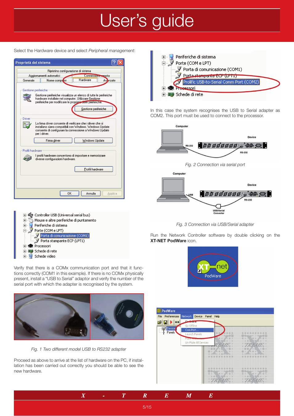 User’s guide | X-Treme Audio XT-NET User Manual | Page 5 / 15