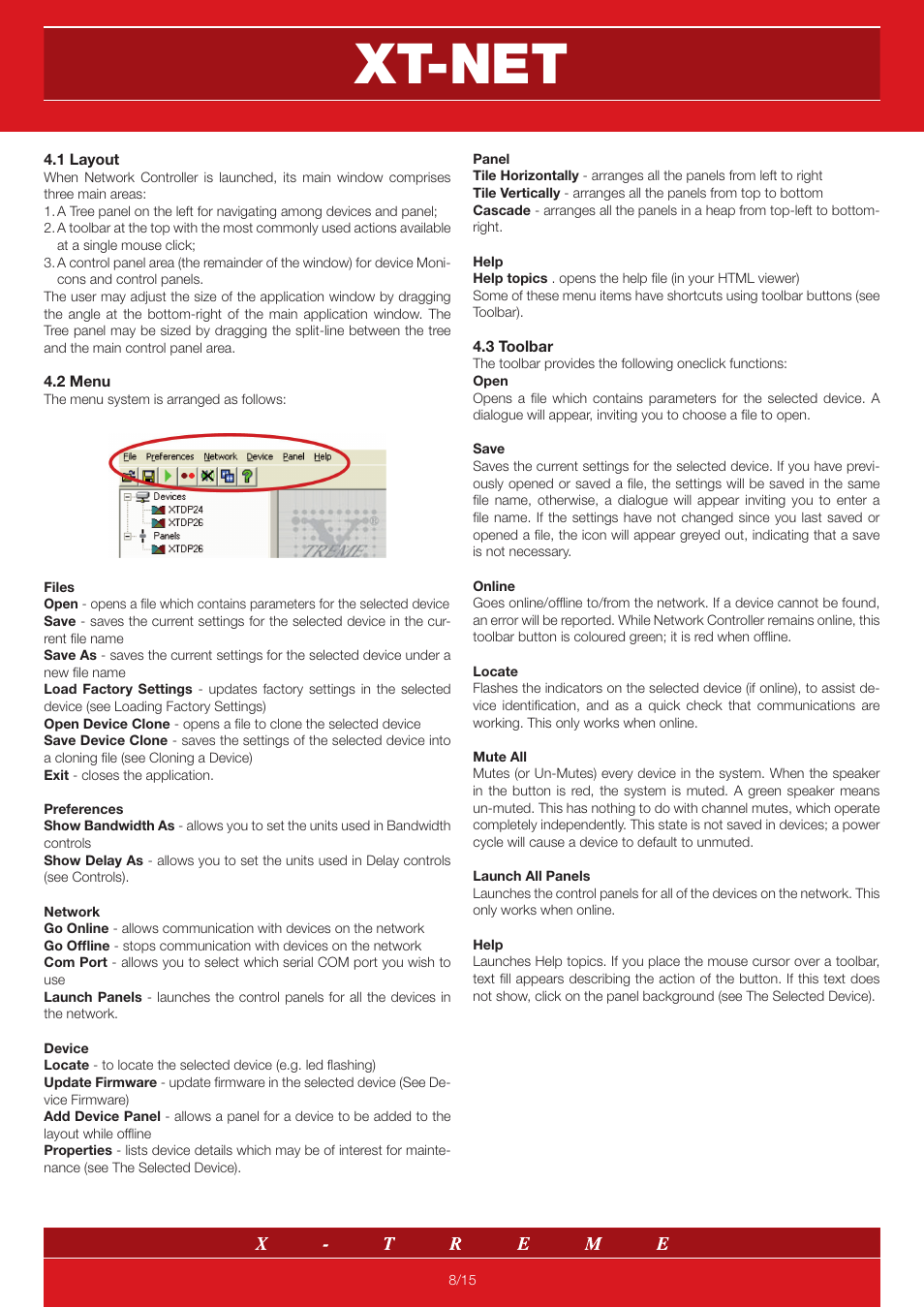 Xt-net | X-Treme Audio XT-NET User Manual | Page 8 / 15