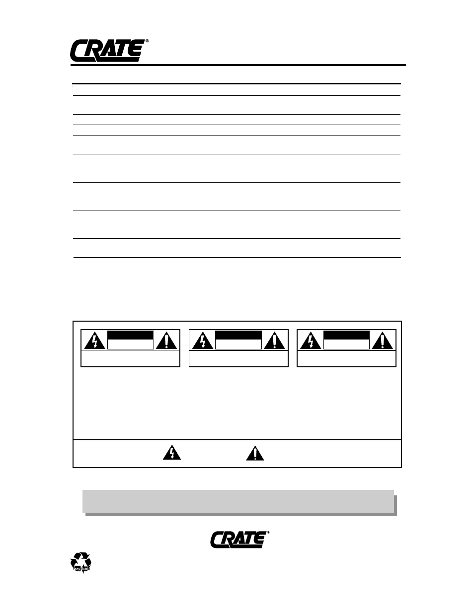 Crate Amplifiers GFX-120/212 User Manual | Page 4 / 20