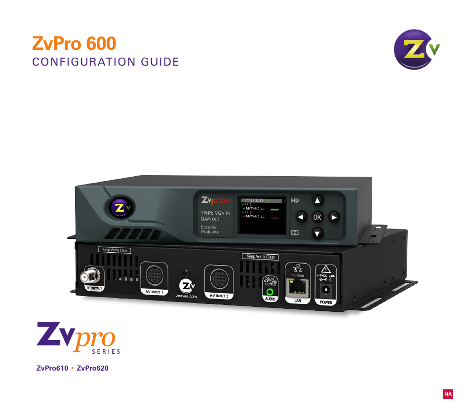 ZeeVee ZvPro 600 Series (QAM) User Manual | 12 pages