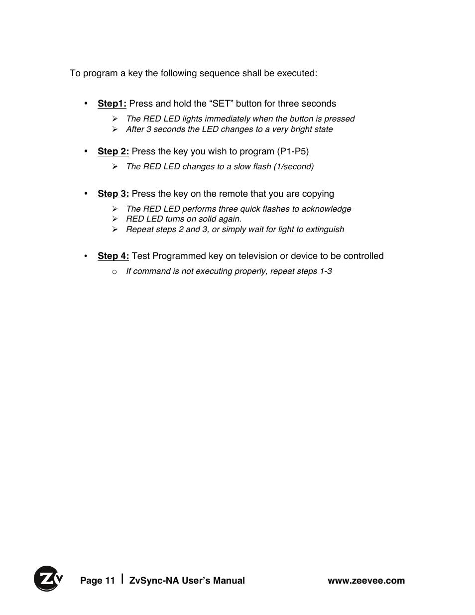 ZeeVee ZvSync (QAM) User Manual | Page 11 / 32