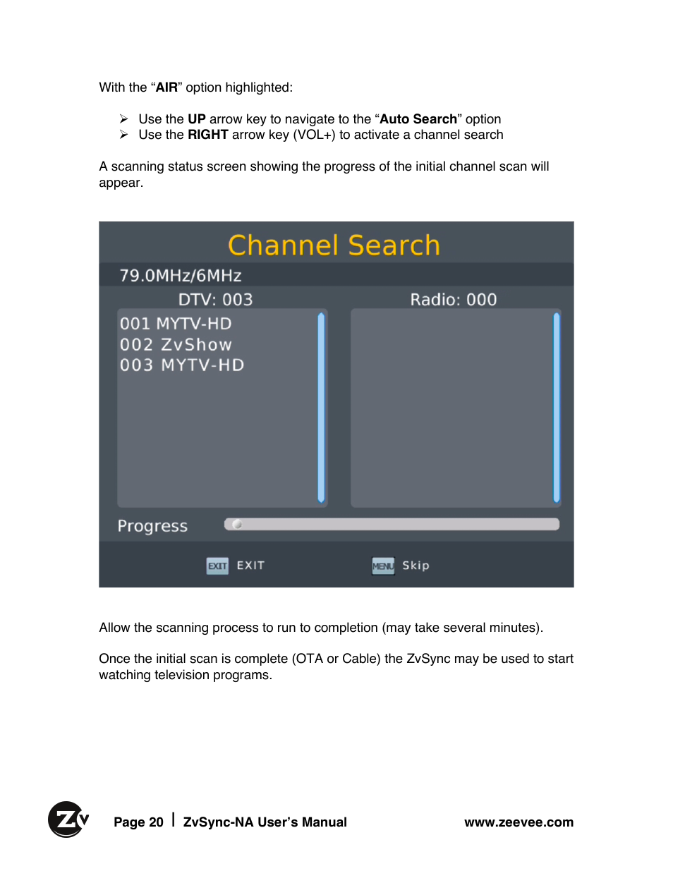 ZeeVee ZvSync (QAM) User Manual | Page 20 / 32