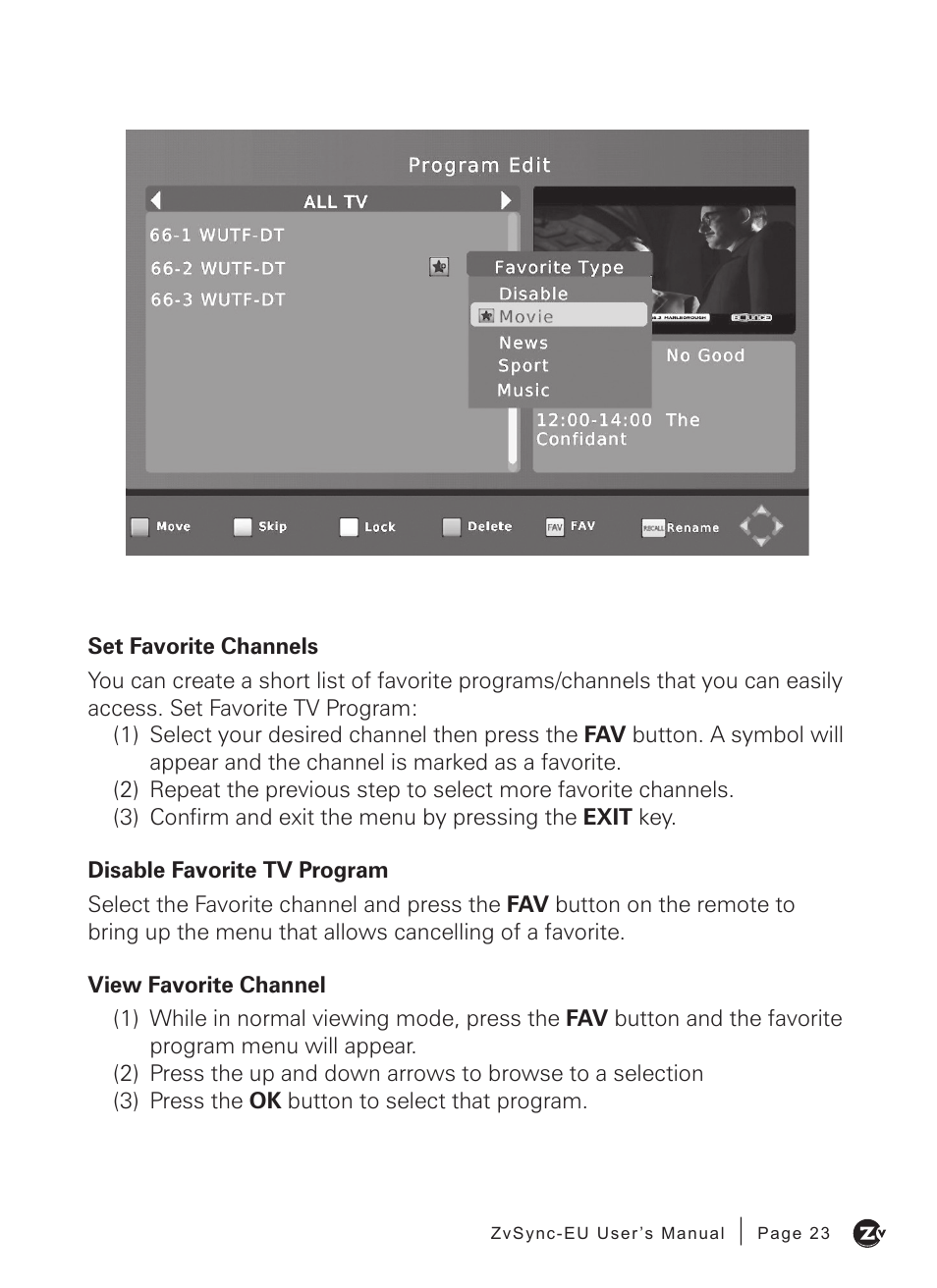 ZeeVee ZvSync (DVB-T/C) User Manual | Page 23 / 36