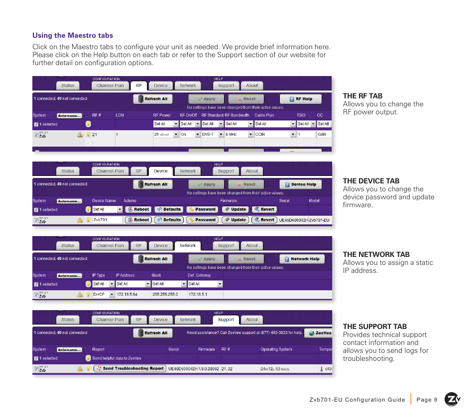 ZeeVee Zvb701 (DVB-T/C) User Manual | Page 9 / 12