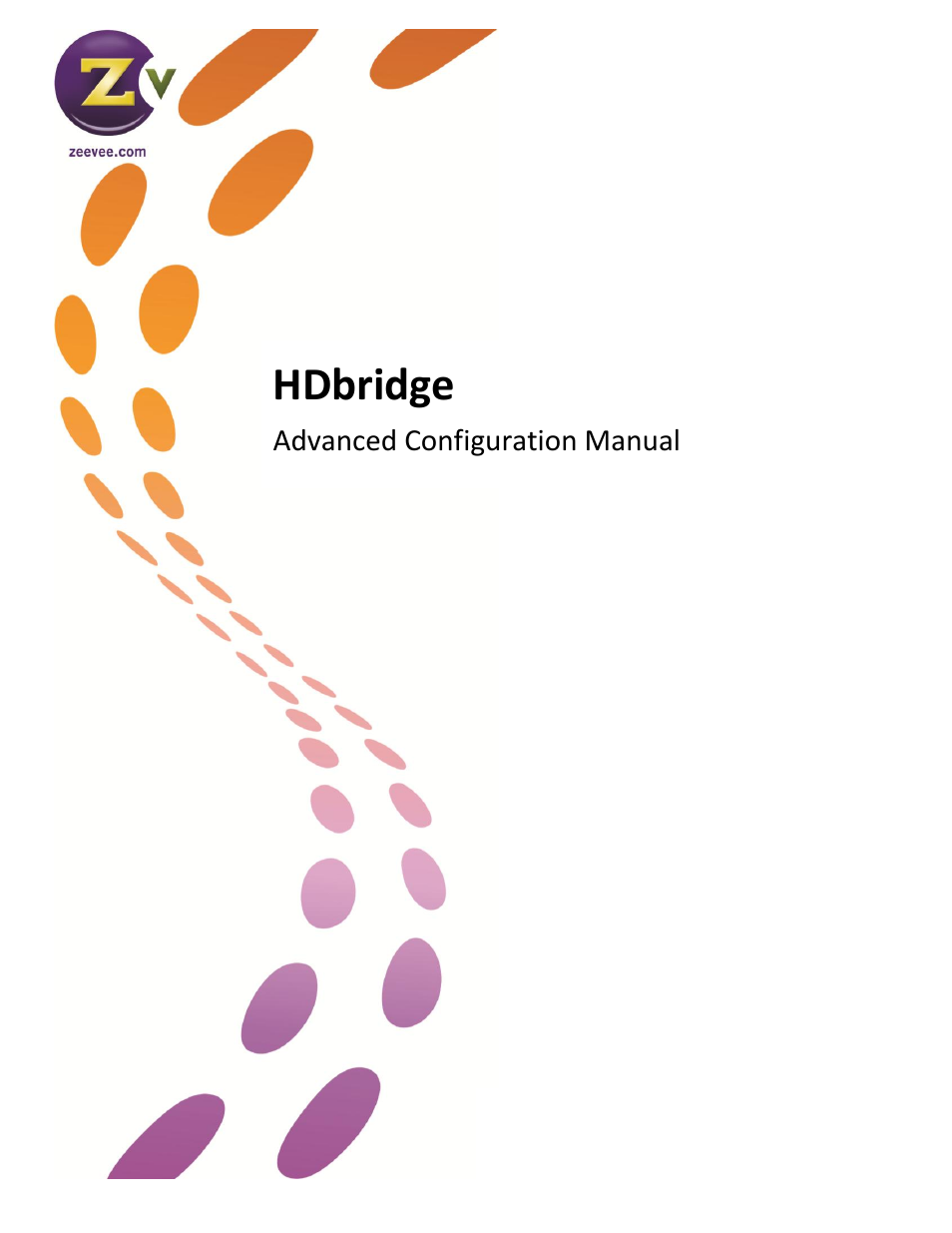 ZeeVee HDbridge Advanced User Manual | 15 pages