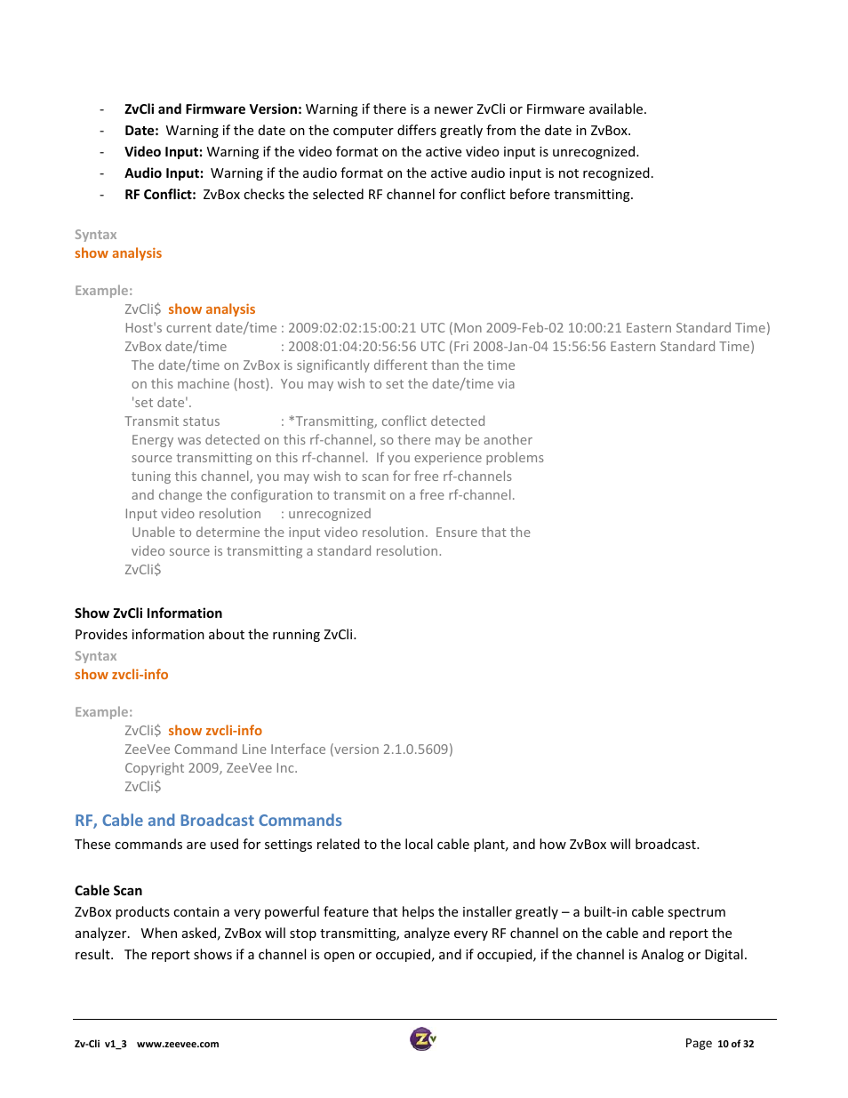 ZeeVee ZvCli User Manual User Manual | Page 10 / 32