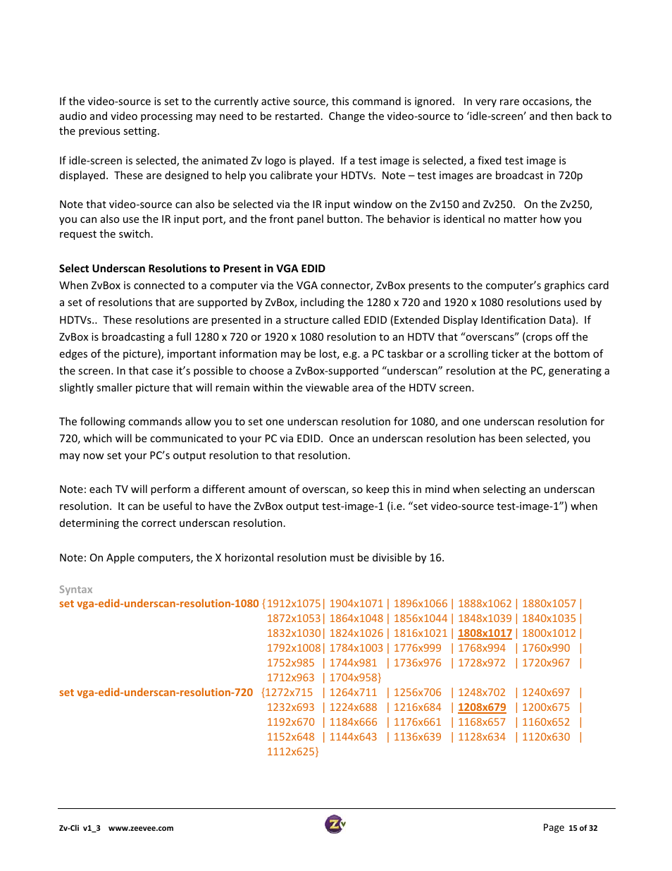 ZeeVee ZvCli User Manual User Manual | Page 15 / 32