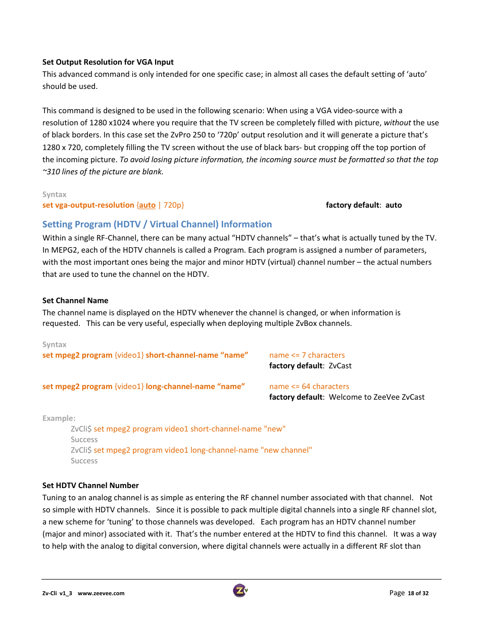 ZeeVee ZvCli User Manual User Manual | Page 18 / 32
