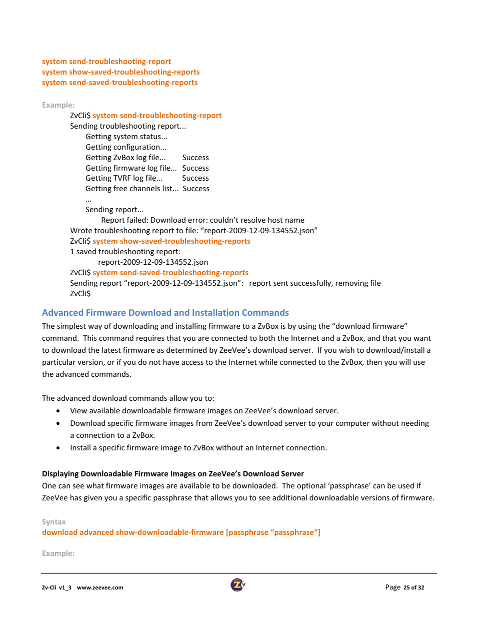 ZeeVee ZvCli User Manual User Manual | Page 25 / 32