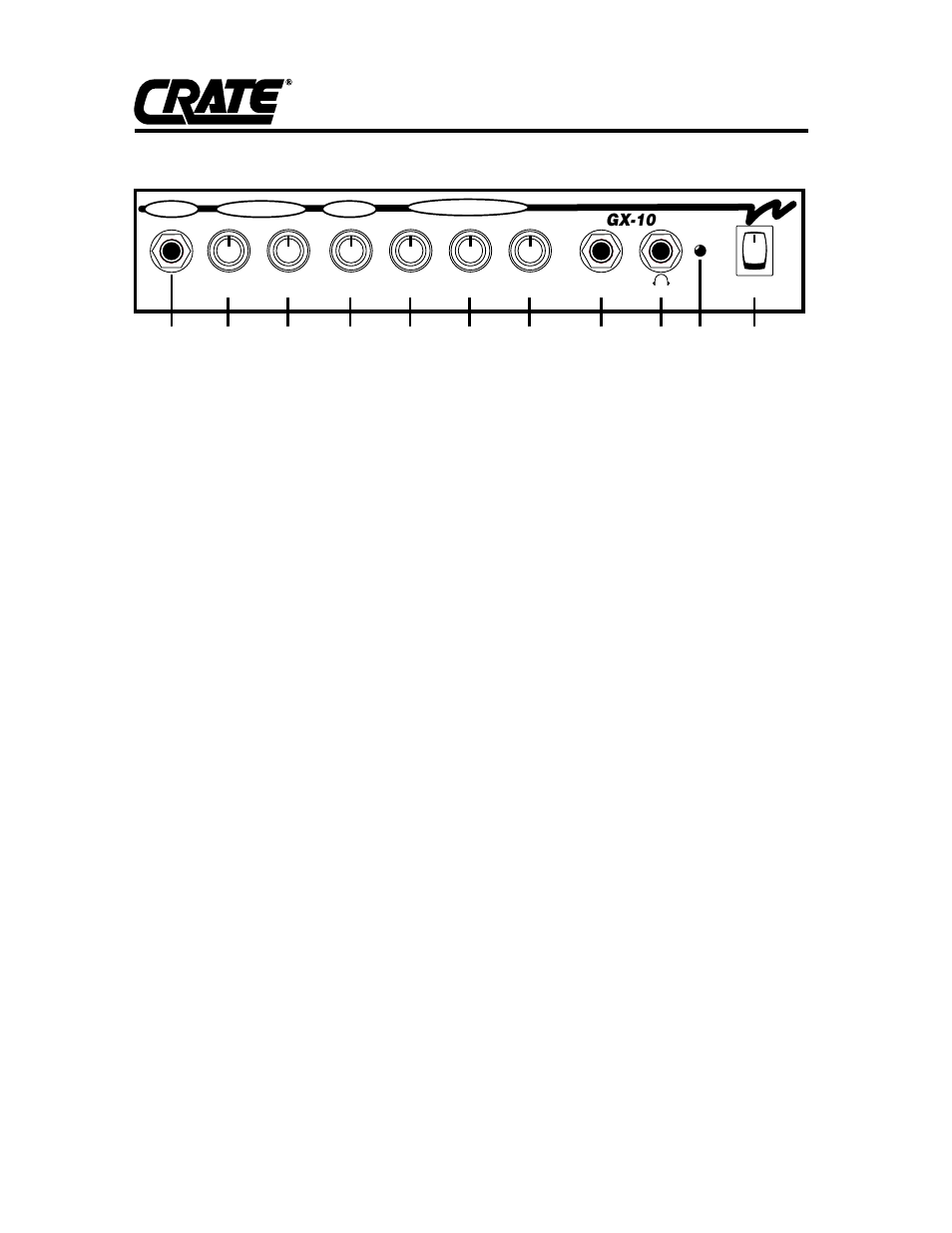 Gx-10, Guitar amplifier | Crate Amplifiers GX-10 User Manual | Page 3 / 4