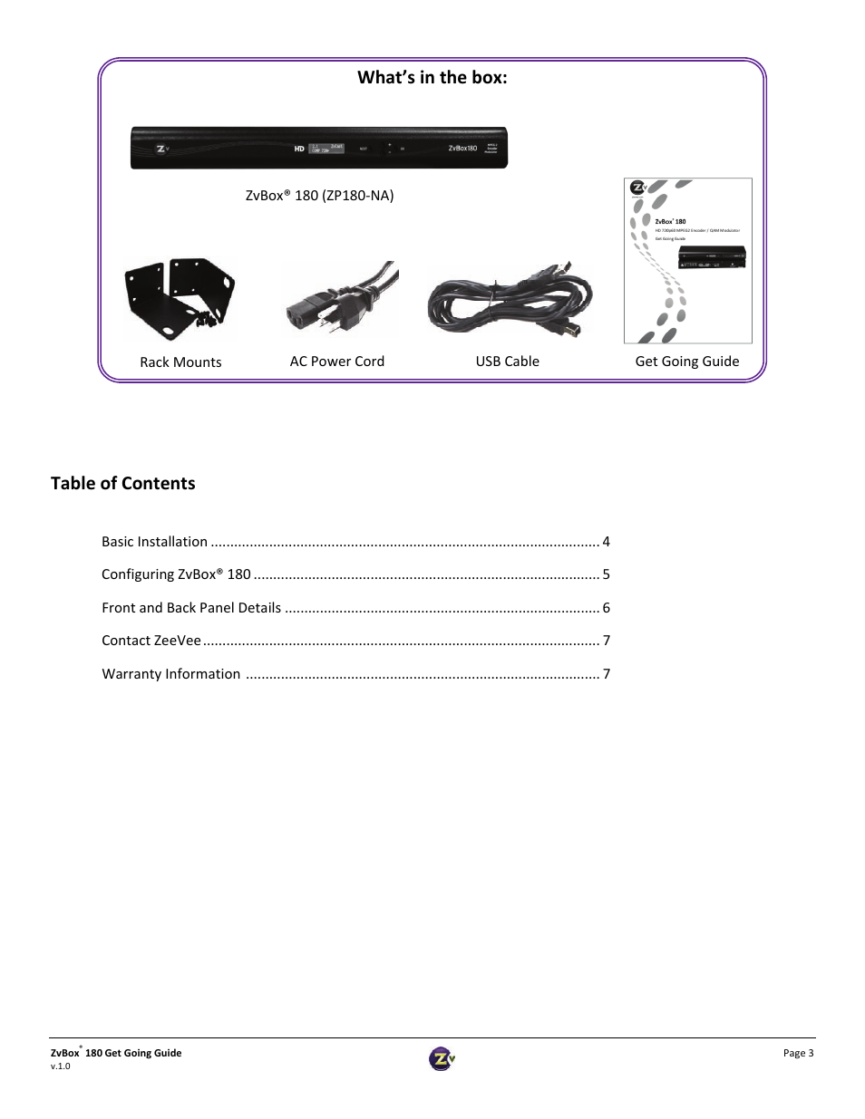 ZeeVee ZvBox 180 User Manual | Page 3 / 8