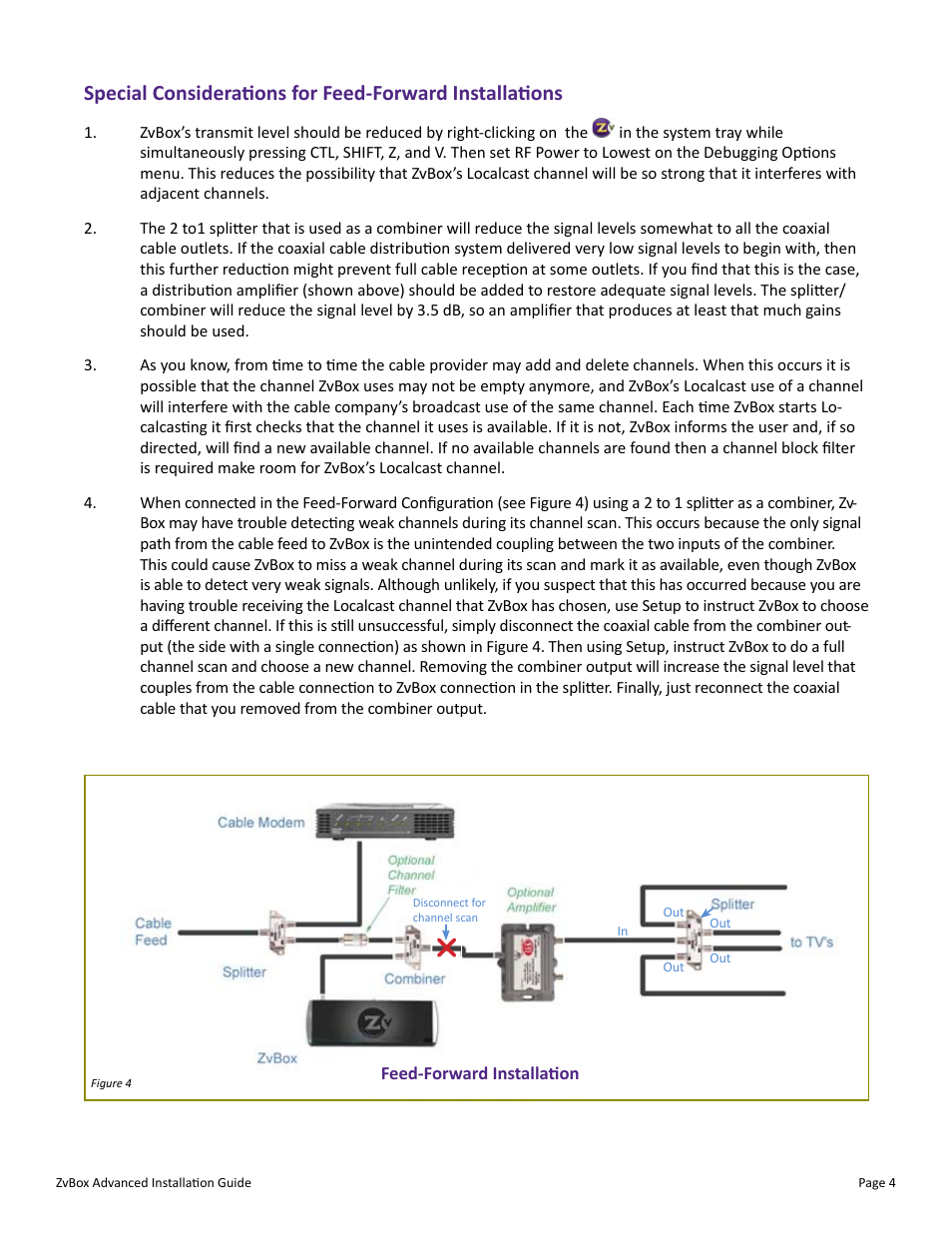 ZeeVee ZvBox 100 Advanced Installation Guide User Manual | Page 4 / 4