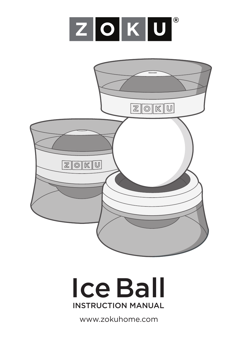 Zoku ICE BALL MOLDS User Manual | 4 pages