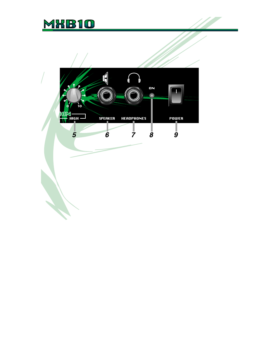 Bass amplifier | Crate Amplifiers MXB10 User Manual | Page 5 / 8