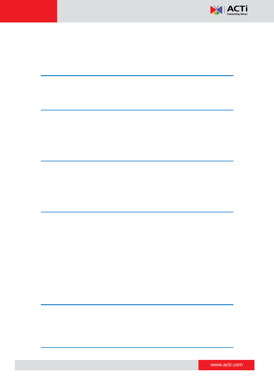 ACTi I91 User Manual | Page 2 / 43