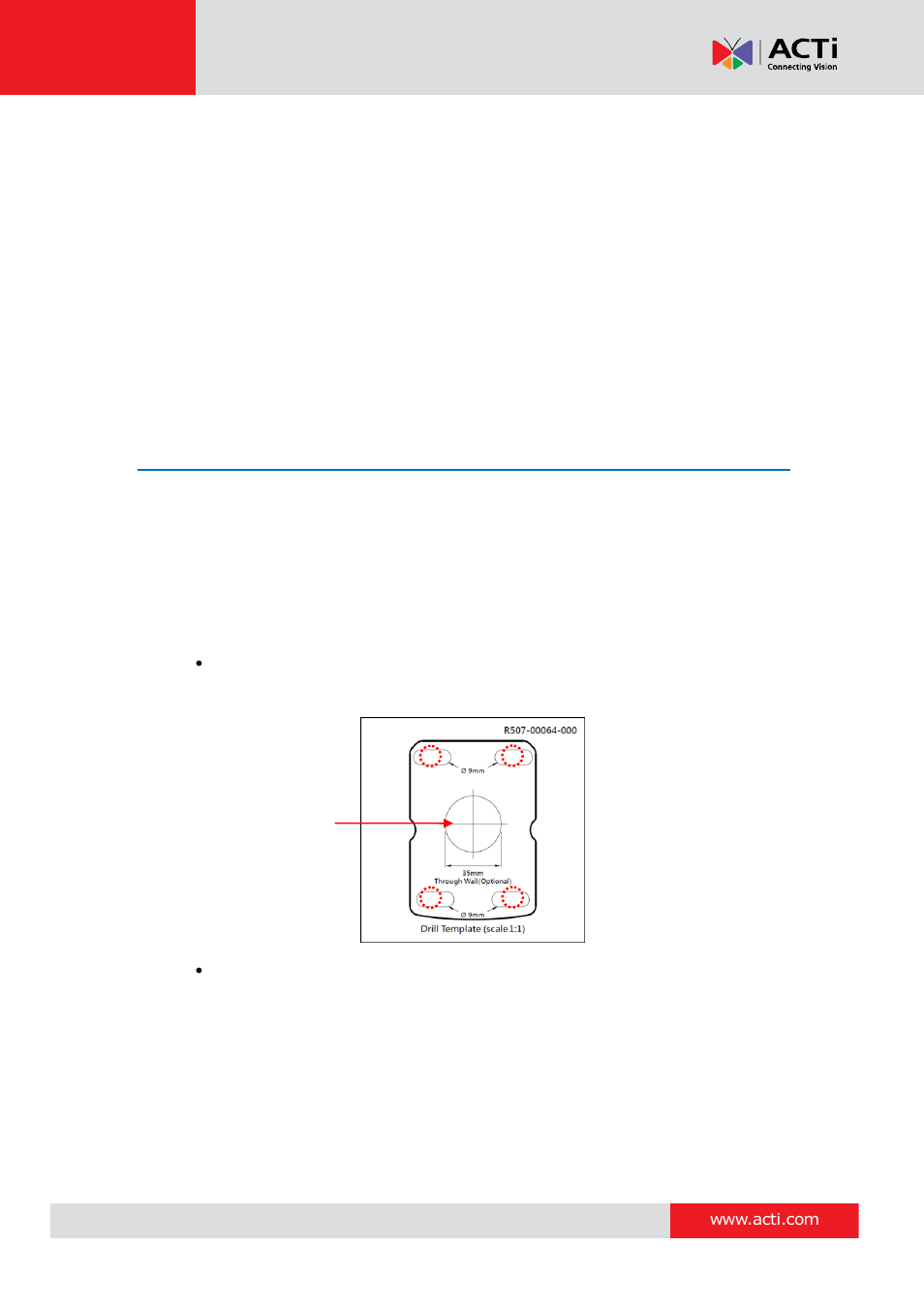 Installation procedures, Step 1: prepare for installation | ACTi B41 User Manual | Page 13 / 52