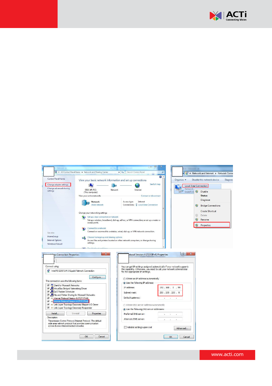 Hardware manual | ACTi B21 User Manual | Page 29 / 33