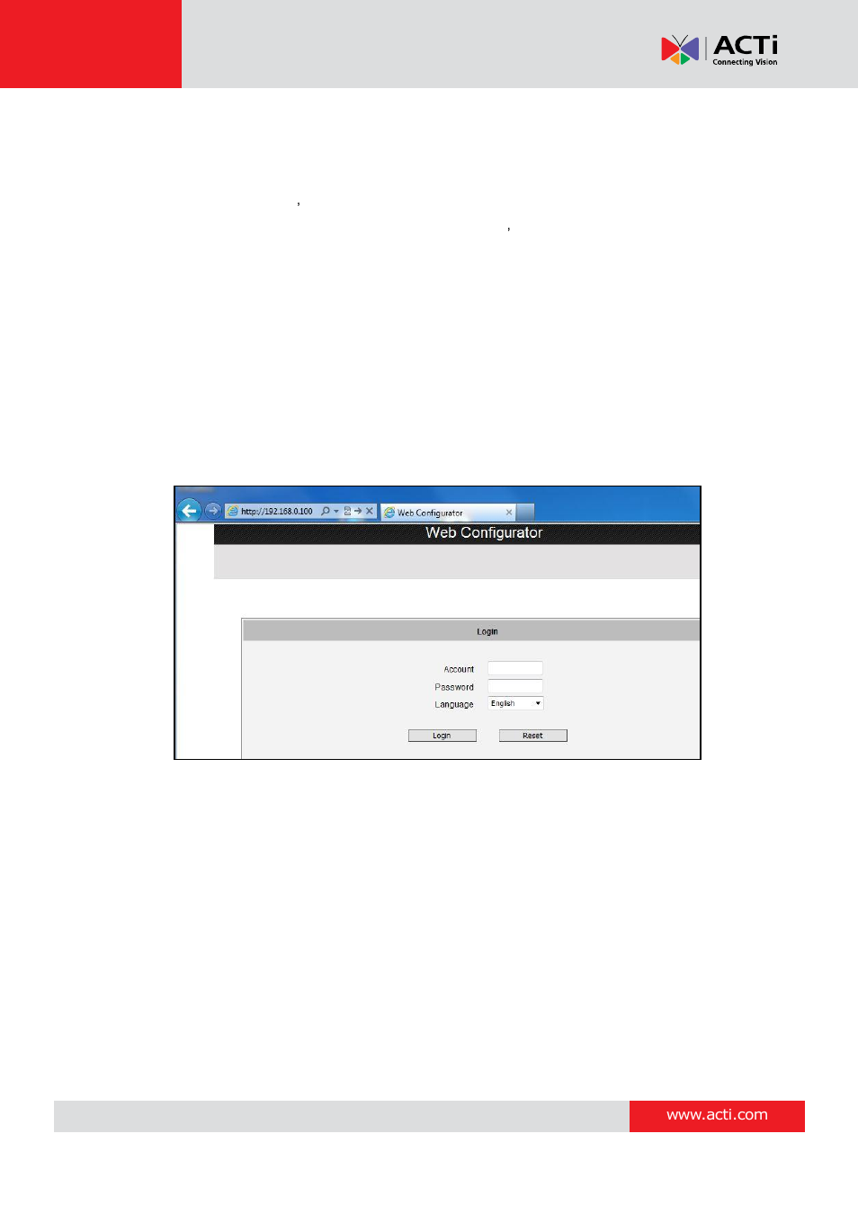 ACTi B21 User Manual | Page 32 / 33