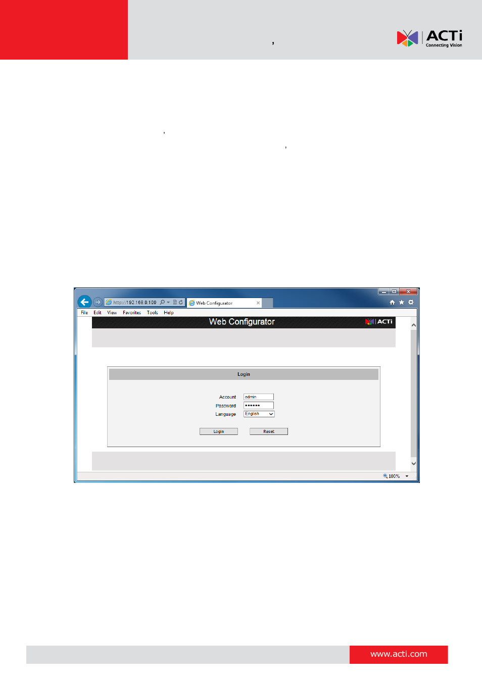 ACTi V11 User Manual | Page 12 / 91