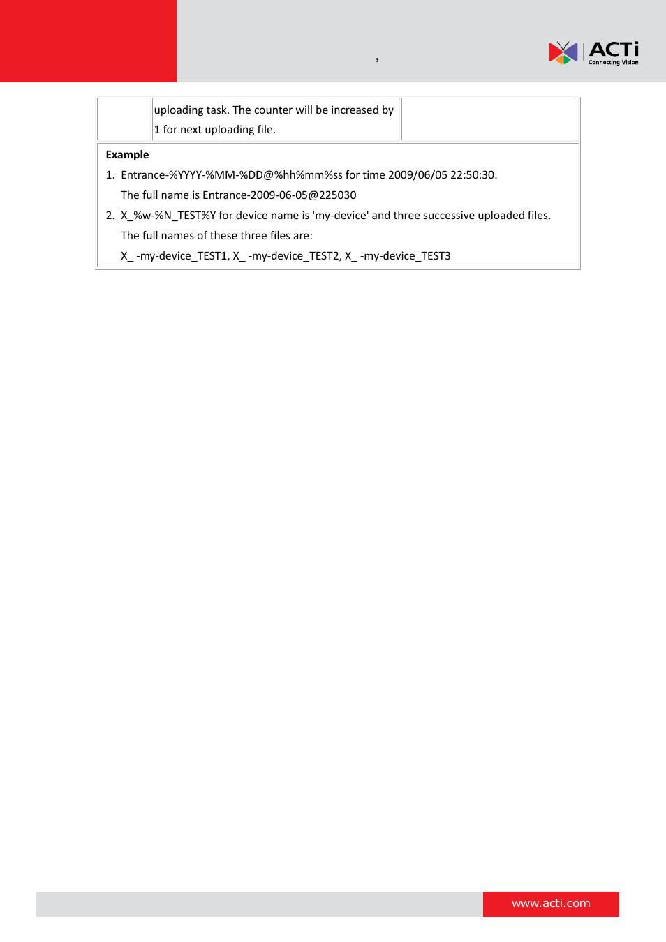 ACTi V11 User Manual | Page 70 / 91