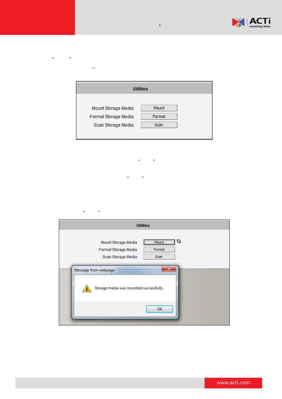 Utilities, 79 utilities | ACTi V11 User Manual | Page 79 / 91