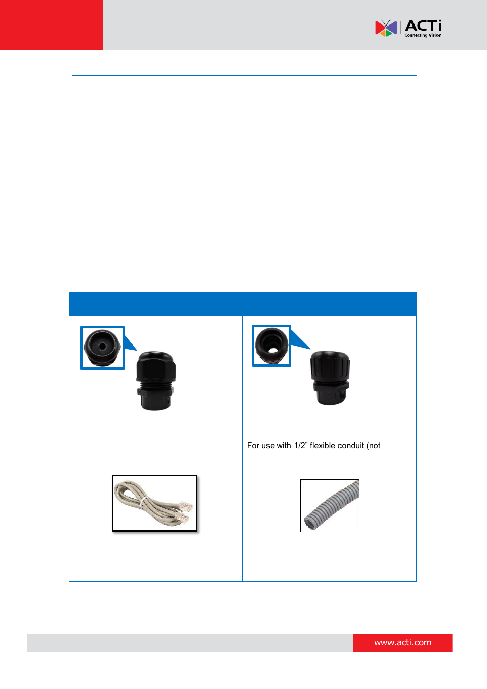 Step 3: waterproof the cable connections, Step 3: waterproof the cable, Connections | Hardware manual | ACTi I93 User Manual | Page 20 / 53