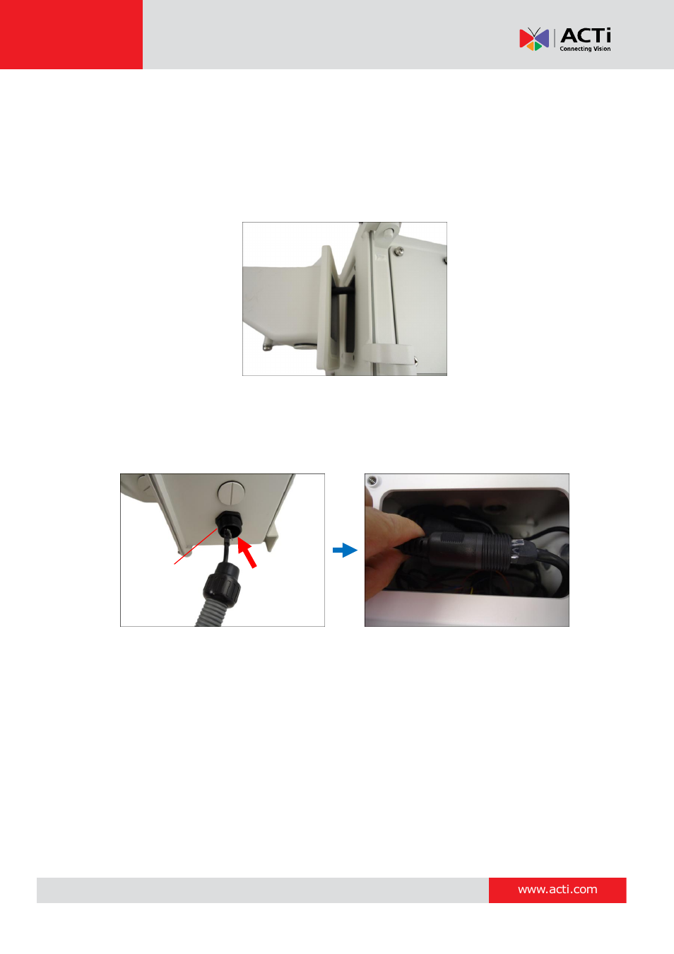 How to use the junction box, E 29), How to use | The junction box, How to use the junction | ACTi I93 User Manual | Page 29 / 53