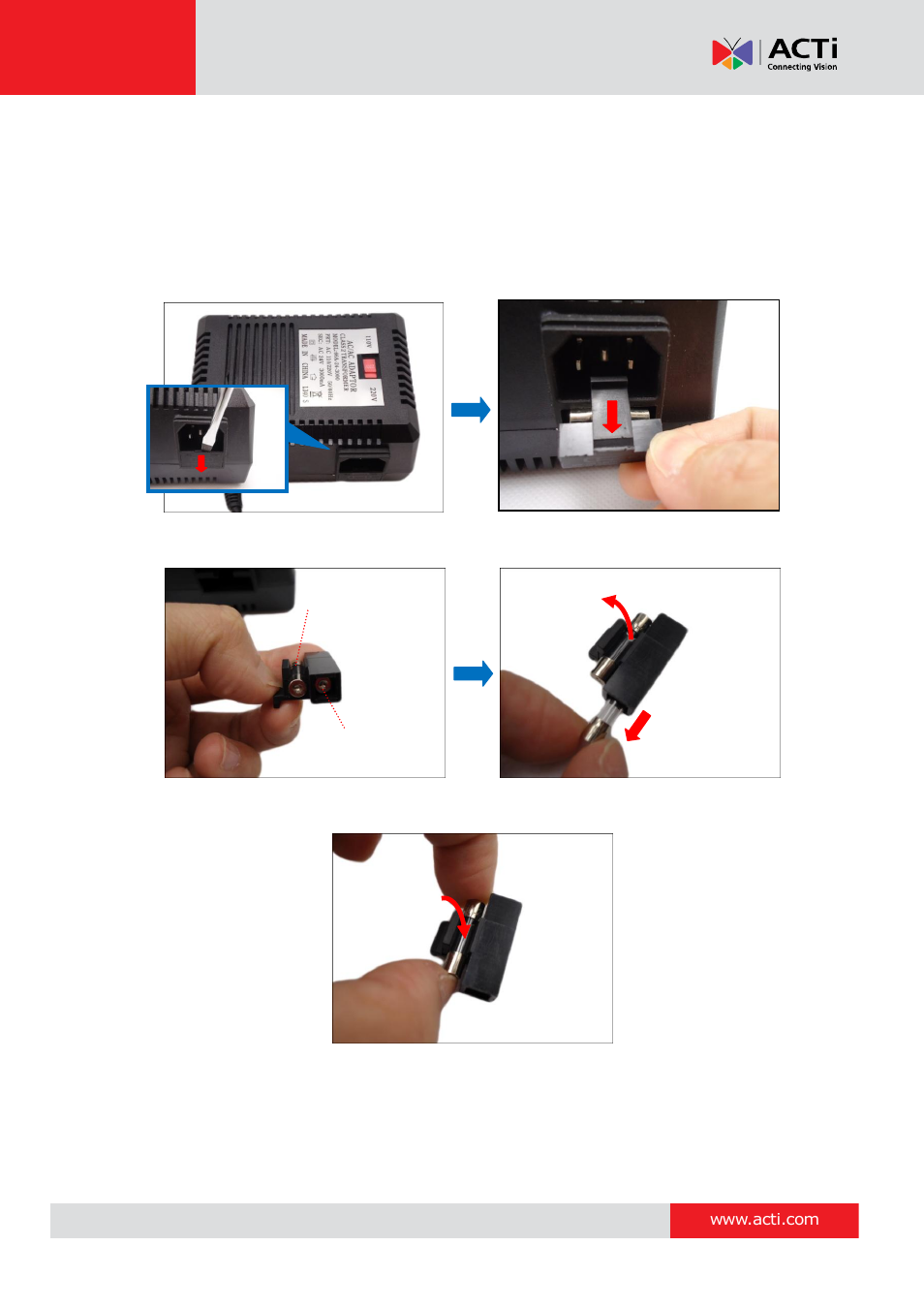 How to replace the fuse, Hardware manual | ACTi I93 User Manual | Page 34 / 53