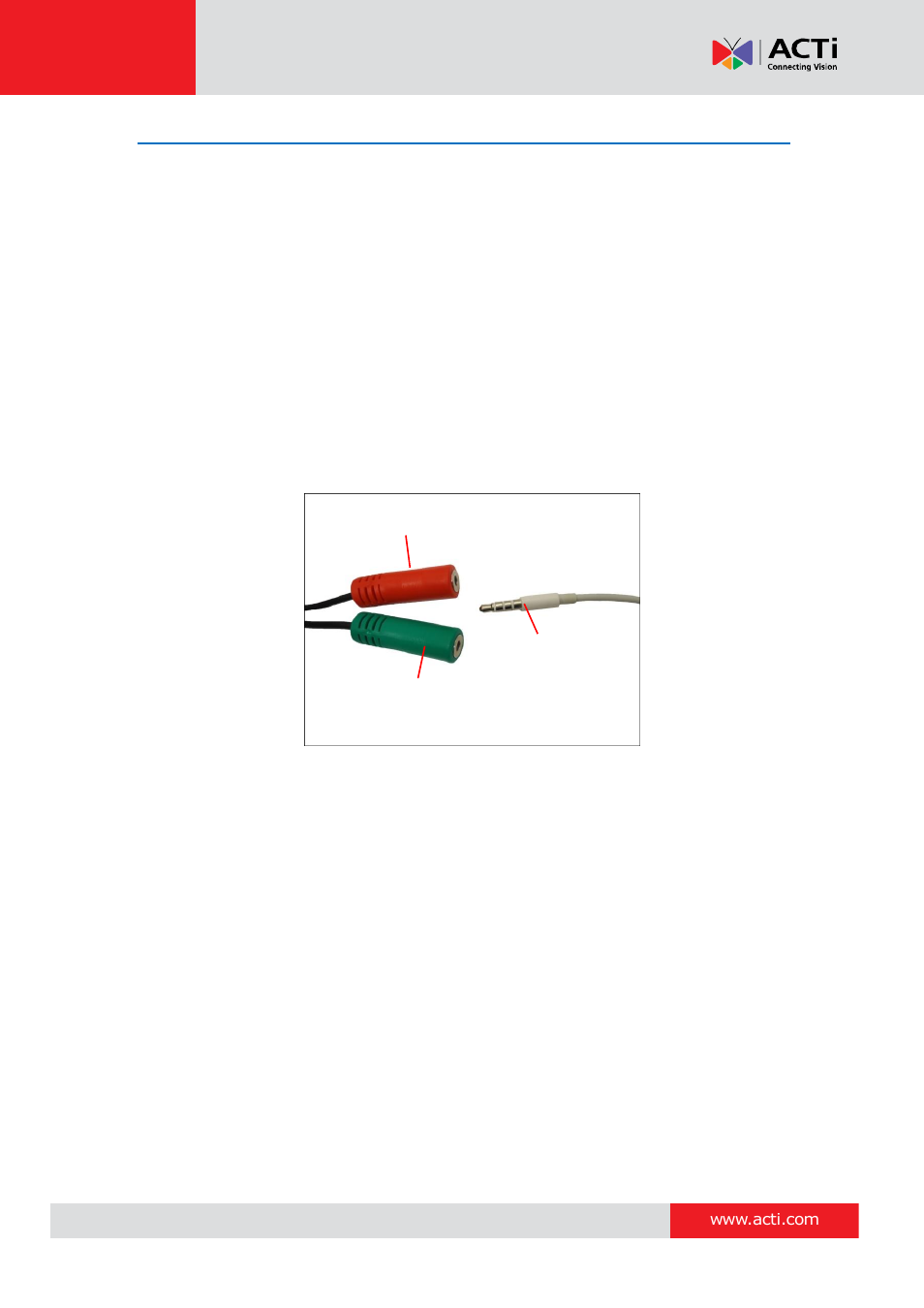 How to connect audio devices, How to connect audio, Devices | ACTi I93 User Manual | Page 41 / 53