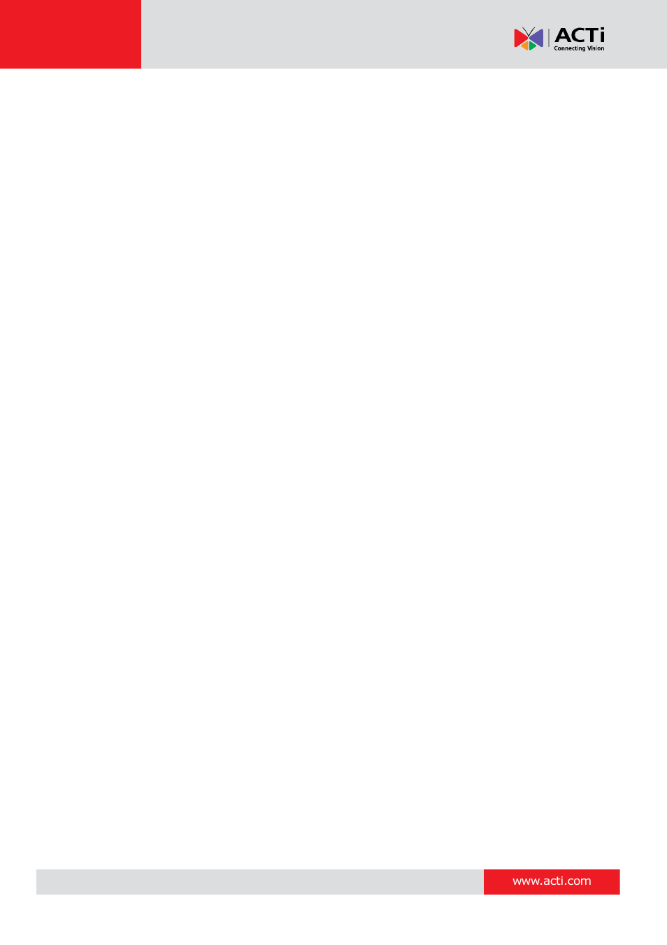 Precautions | ACTi E89 User Manual | Page 4 / 47